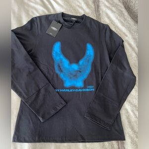NWT HARLEY-DAVIDSON MEN LONG SLEEVE TEE BLUE EAGLE